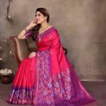 Wonderful Magenta Soft Banarasi Silk Saree With Trendy Blouse Piece