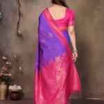 Staring Purple Soft Banarasi Silk Saree With Capricious Blouse Piece