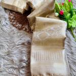 Fancifull Beige Soft Tissue Silk Saree With Classy Blouse Piece