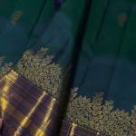 Quixotic Rama Soft Banarasi Silk Saree With Jazzy Blouse Piece