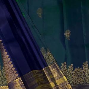 Quixotic Rama Soft Banarasi Silk Saree With Jazzy Blouse Piece