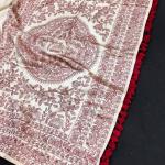 Serendipity Off White Embroidery Work Tussar Silk Saree With Desuetude Blouse Piece