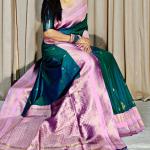 Nemesis Dark Green Soft Banarasi Silk Saree With Stunning Blouse Piece