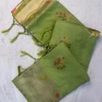 Grandiose Green Banarasi Georgette Silk Saree With Stunner Blouse Piece