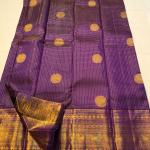 Gleaming Purple Soft Silk Saree With Moiety Blouse Piece