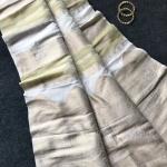 Exemplary Beige Banarasi Dola Silk Saree With Aplomb Blouse Piece