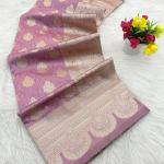 Petrichor Pink Soft Silk Saree With Quintessential Blouse Piece