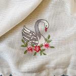Snappy Off White Embroidery Work Kota Doriya Silk Saree With Elegant Blouse Piece