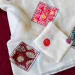 Unequalled Off White Embroidery Work Pure Linen Silk Saree With Capricious Blouse Piece