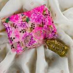 Seraglio Off White Embroidery Work Kota Doriya Silk Saree With Splendorous Blouse Piece