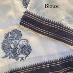 Surreptitious Off White Embroidery Work Tussar Silk Saree With Comely Blouse Piece