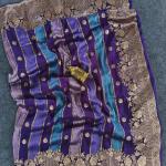 Pleasant Purple Pure Viscose Banrasi Silk Saree With Jazzy Blouse Piece