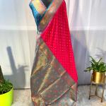 Susurrous Red Soft Banarasi Silk Saree With Confounding Blouse Piece