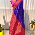 Tempting Royal Blue Soft Banarasi Silk Saree With Prodigal Blouse Piece
