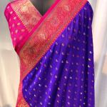 Tempting Royal Blue Soft Banarasi Silk Saree With Prodigal Blouse Piece